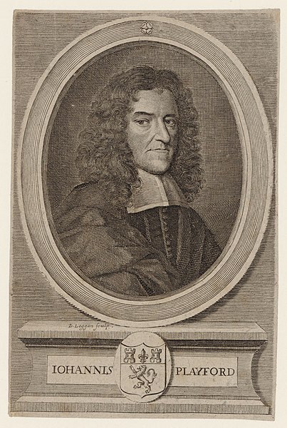 Portrait of the 17th century publisher John Playford